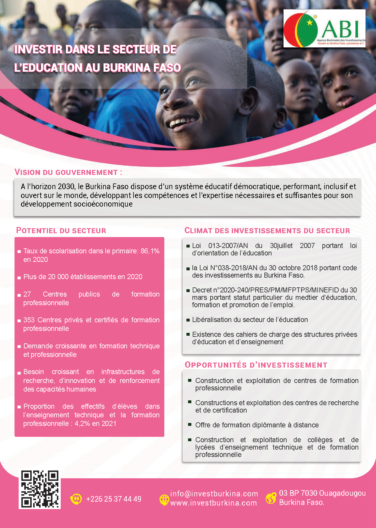 Télécharger ici le teaser Education Image