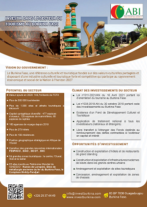 Télécharger ici le teaser Tourisme & Hotellerie Image